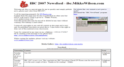 Desktop Screenshot of ibc.mikkowilson.com