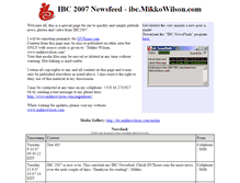 Tablet Screenshot of ibc.mikkowilson.com